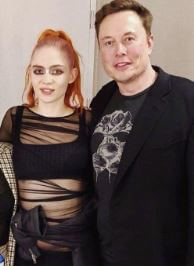 Damian Musk father Elon Musk with his then-girlfriend Grimes.